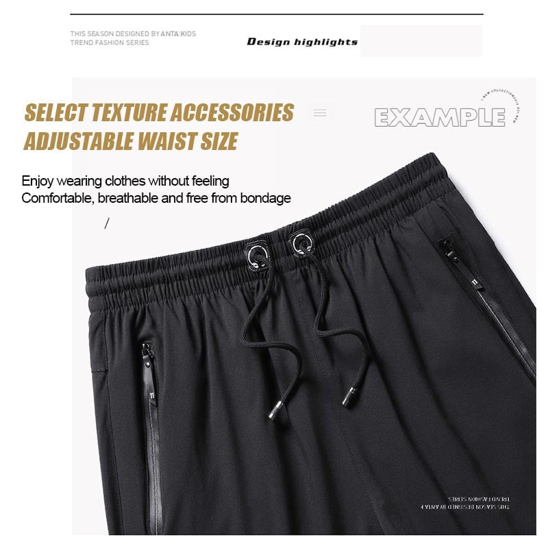 Ice Silk Running Shorts – Zip Pockets, No Slip