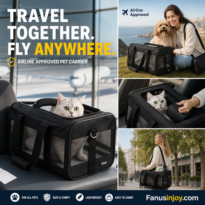 Breathable Pet Carrier Bag – All-Angle Mesh & Detachable Strap