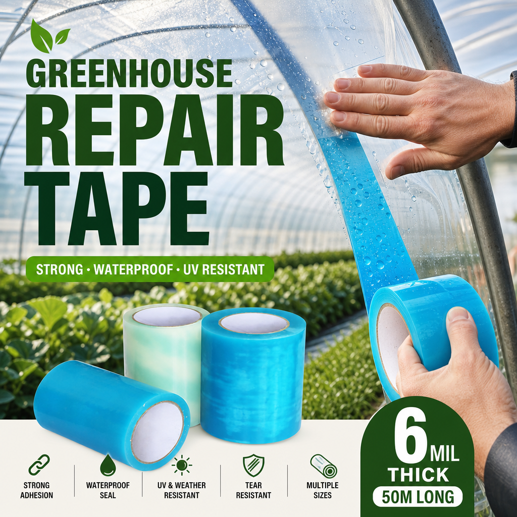 Repair Greenhouse Film Instantly! Heavy-Duty Waterproof PE Tape
