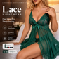 🛏️ 50% OFF NOW! 💕 Feminine V-Neck Lace Camisole Pajamas Set – Soft & Silky, Delicate Lace Trim & Comfortable Sleepwear 🌙