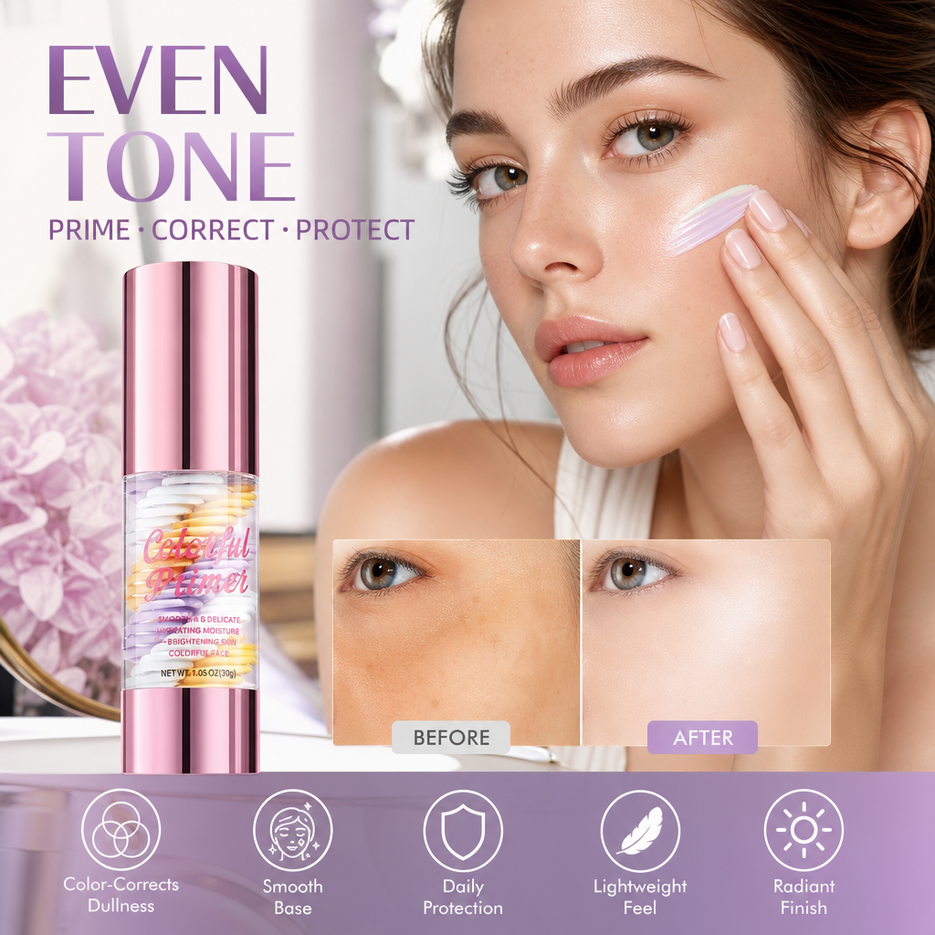 Blur Pores & Redness Instantly! 3-in-1 Color-Correcting Primer