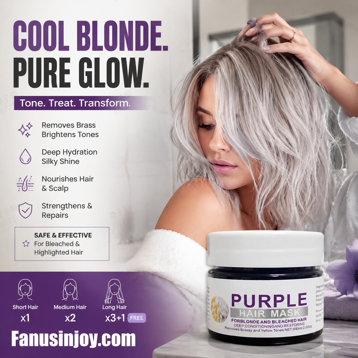 Purple Hair Mask – Tone Correcting & Deep Hydration