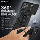 Protect Privacy Instantly! 360° Ring Stand Magnetic Phone Case