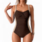 🔥LIMITED TIME 60% OFF!🩱Ruched One-Piece Swimsuit – Tummy Control & Twisted Front Design