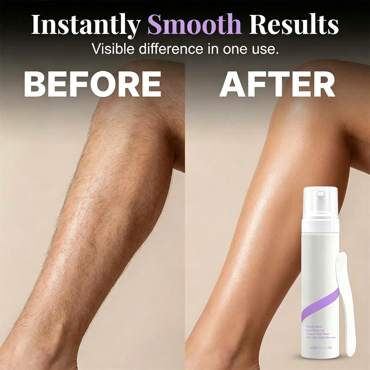 ❤️Pain‑Free Bikini Hair Removal Cream, Hypoallergenic for Sensitive Skin, Aloe Hyaluronic Acid Citrus Scent, Men & Women