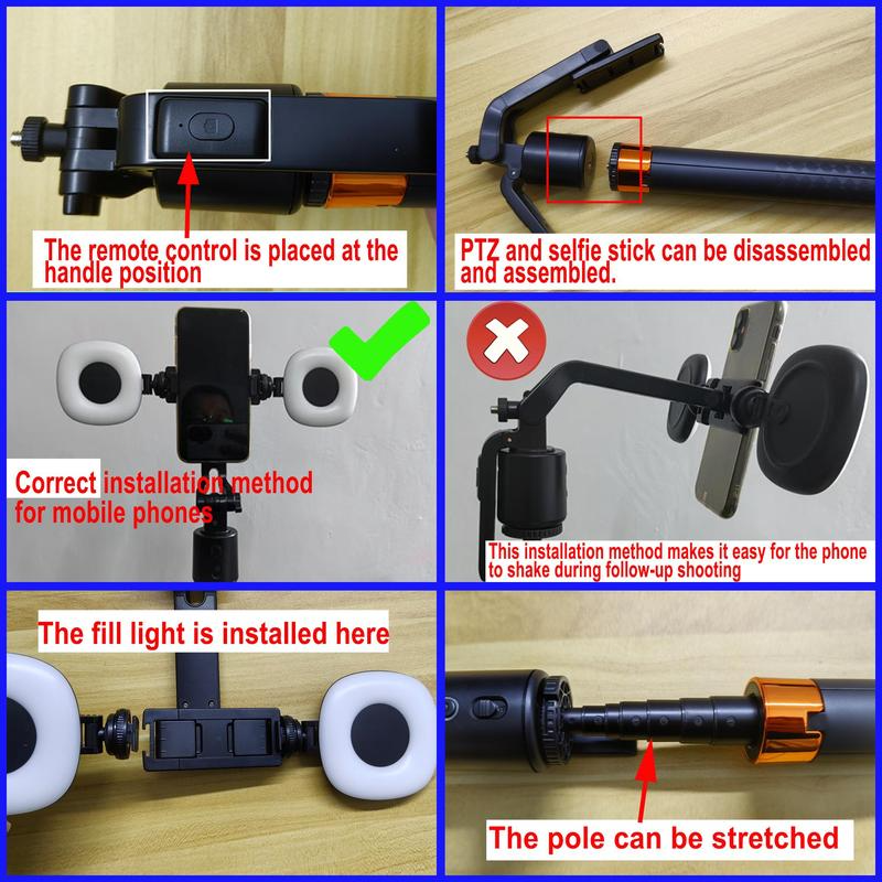 Capture Perfect Shots Instantly! 180cm Smart Face-Tracking Selfie Stick