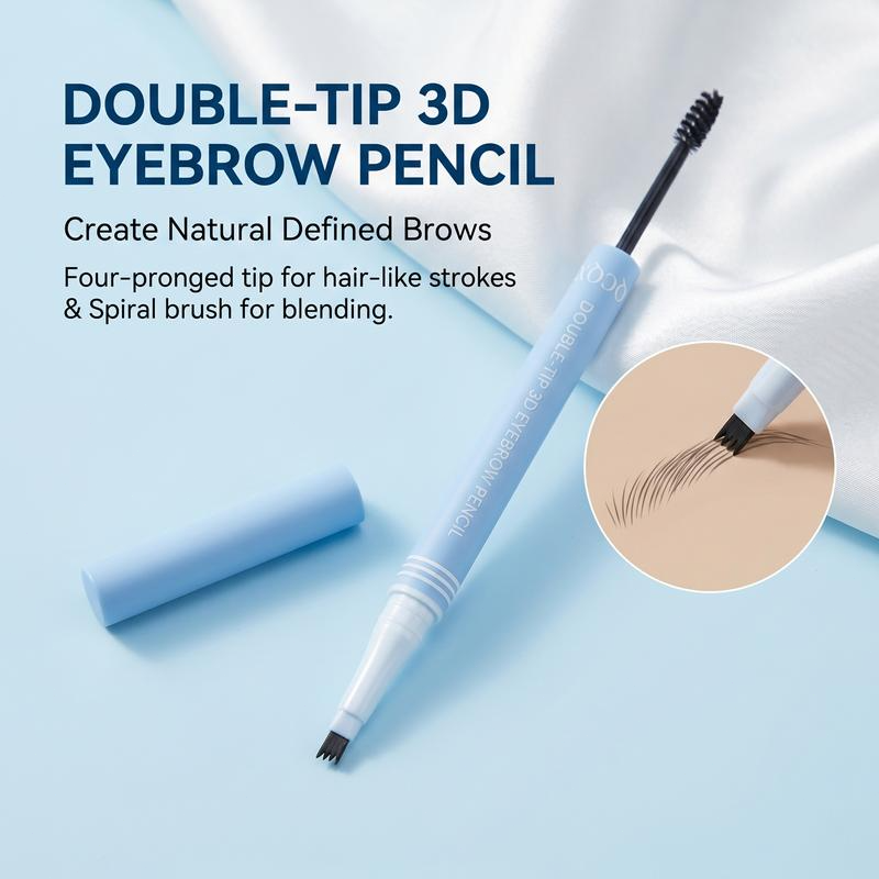 Dual-Tip Microblading Eyebrow Pen – 3D Hair-Like & Waterproof Definition