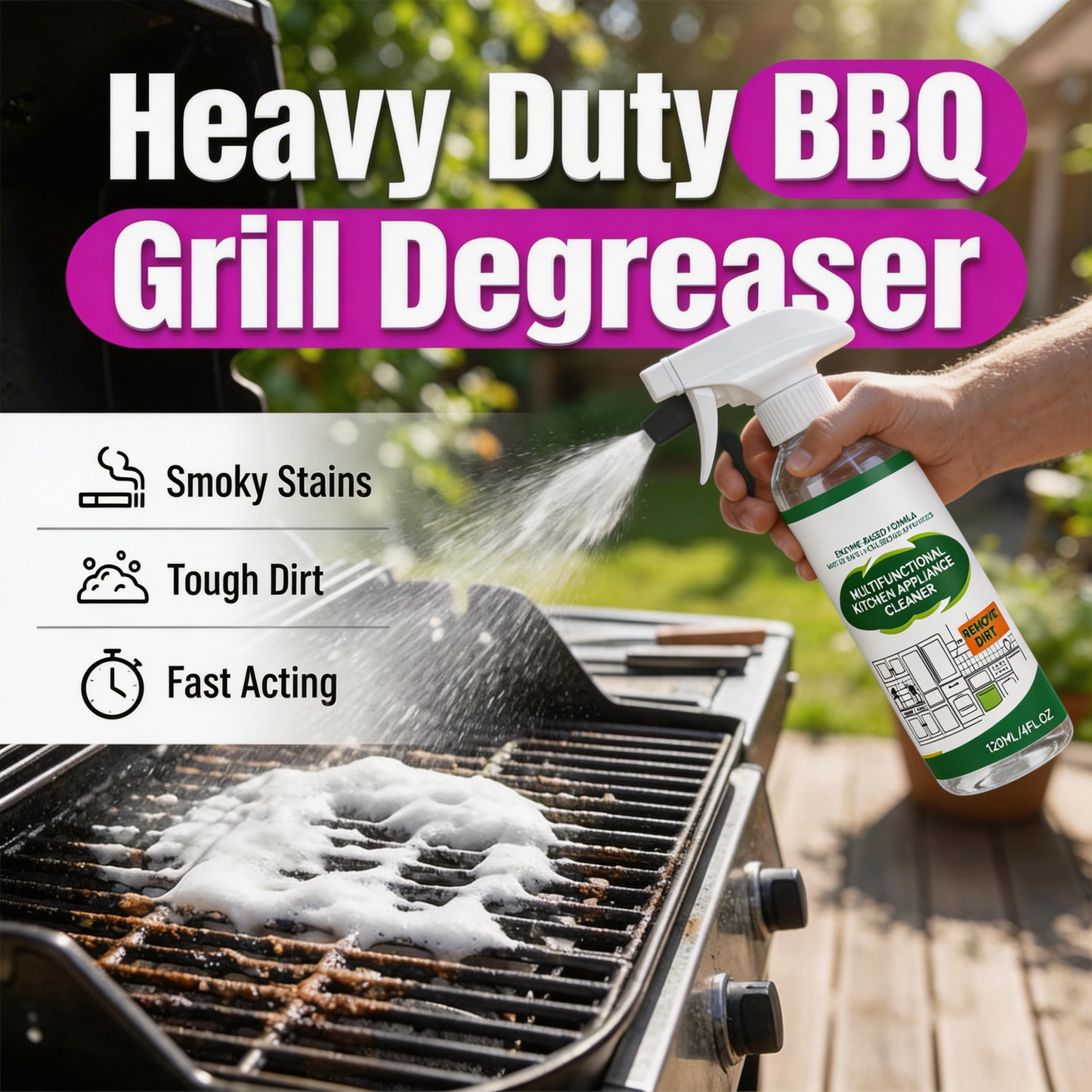 🧼Kitchen Degreaser Spray – No Scrub, No Grease
