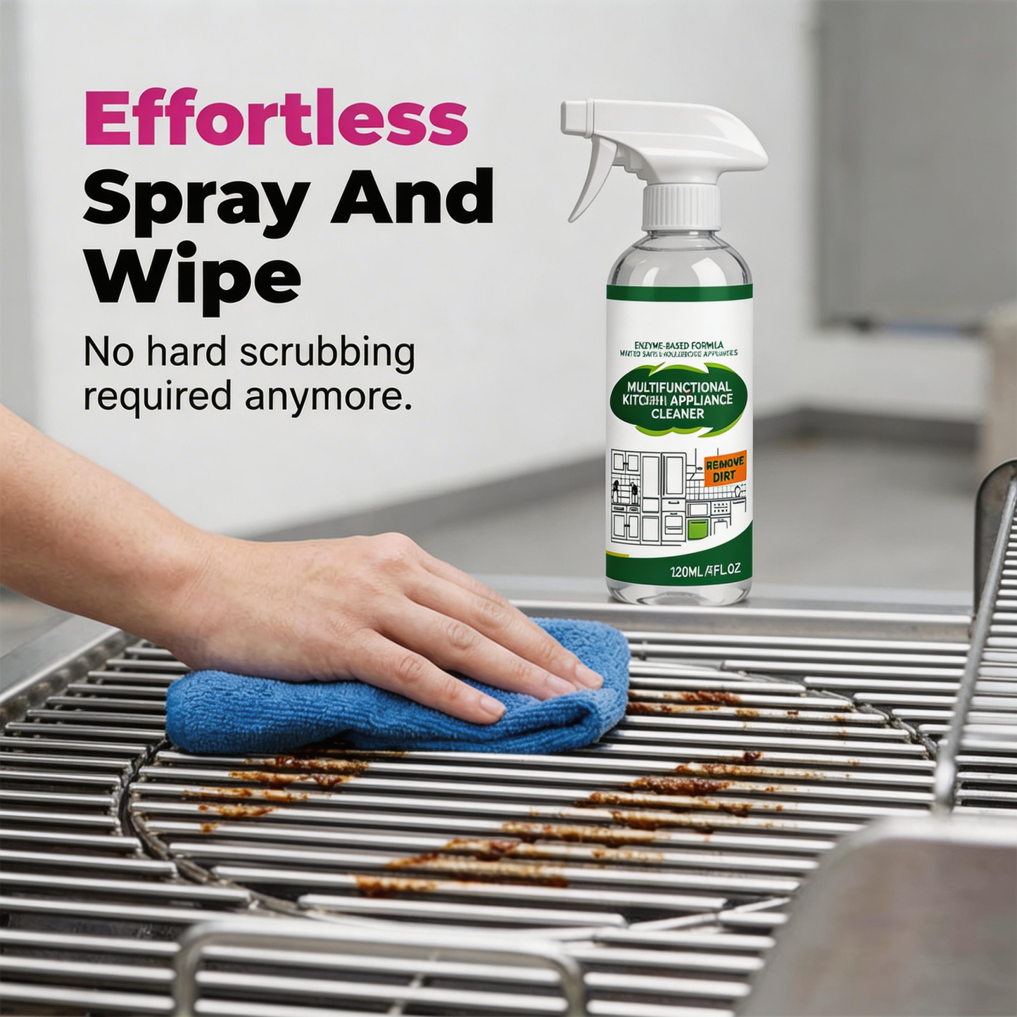 🧼Kitchen Degreaser Spray – No Scrub, No Grease