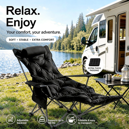 🏆 LIMITED-TIME 50% OFF!🪑 Portable, adjustable folding chair for outdoor use – Lightweight, sturdy & versatile 🏕️✨
