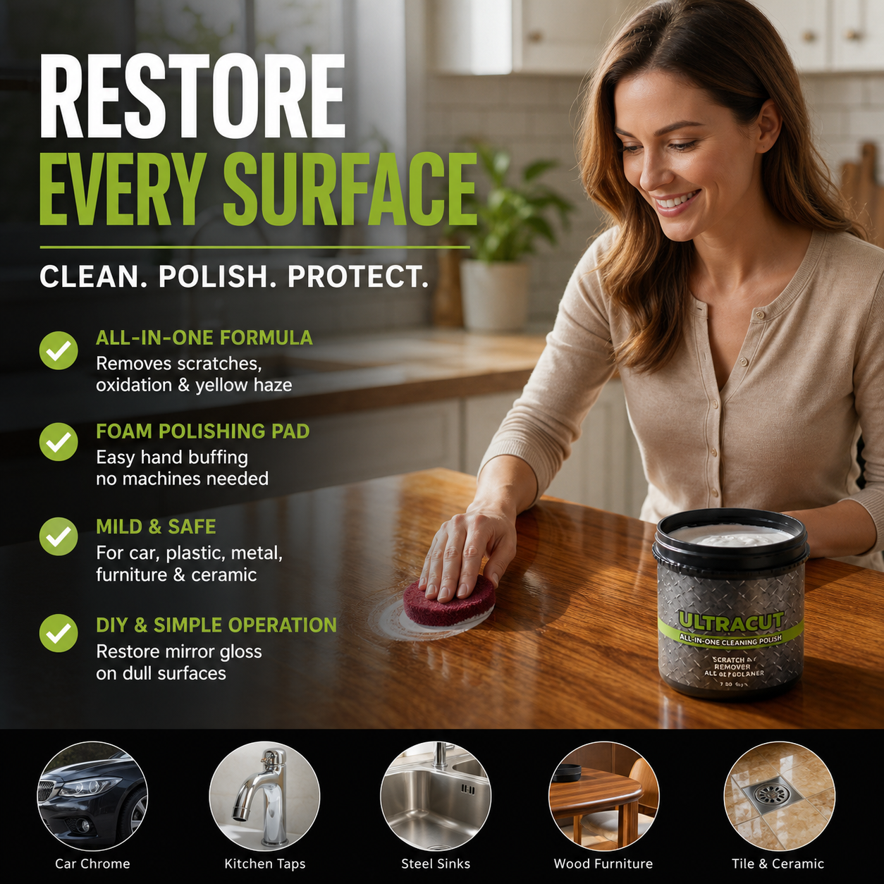All-in-One Surface Restoration Polish with Pad