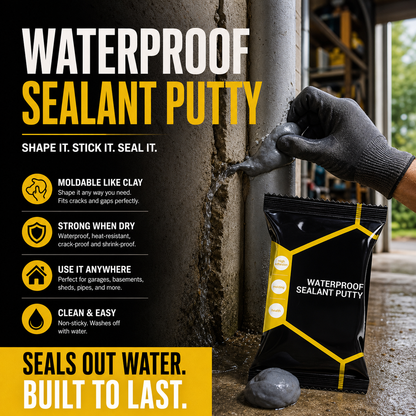 Seal Leaks & Cracks Instantly! Waterproof Moldable Repair Putty