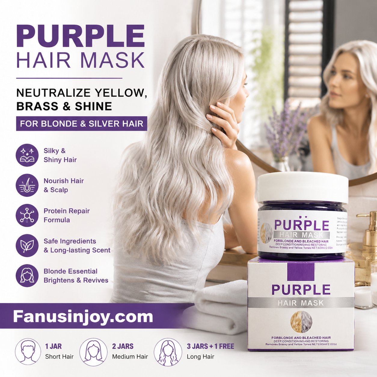 Purple Hair Mask – Tone Correcting & Deep Hydration