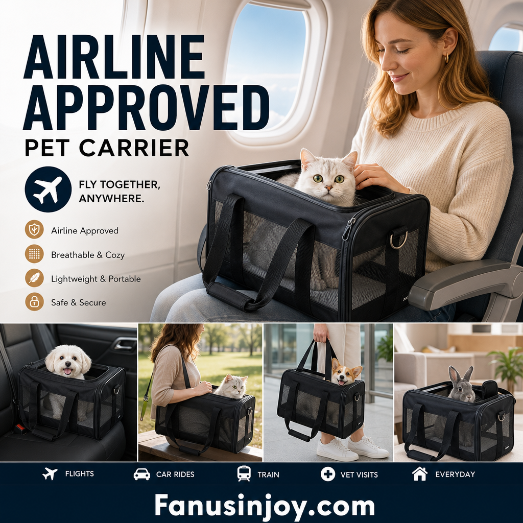 Breathable Pet Carrier Bag – All-Angle Mesh & Detachable Strap