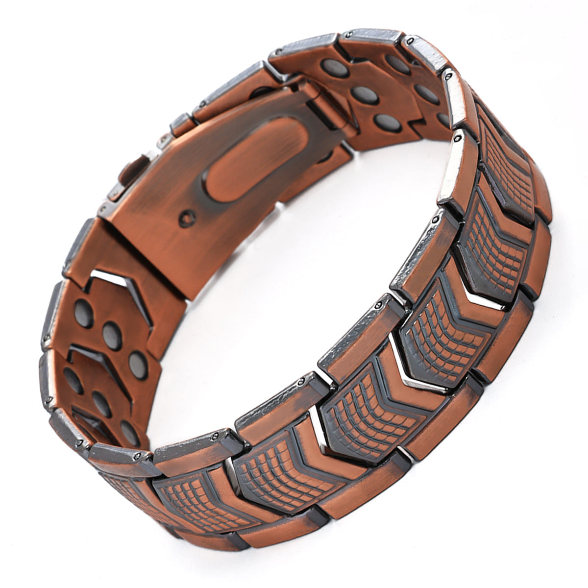 Magnex™ Copper Magnetic Bracelet – 3-Row Support for Joint Comfort