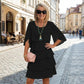 🎁 50% OFF! Women's Elegant Layered Ruffle Sleeve Dress – Effortless Style for Every Occasion 💃