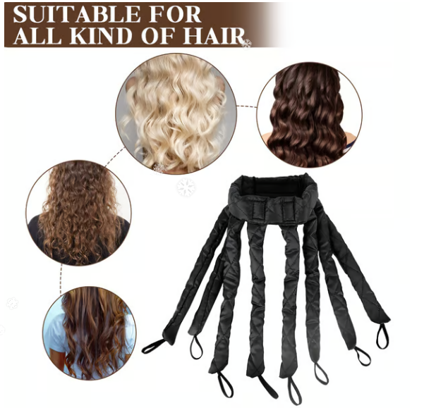 Curl Hair Without Heat Instantly! Octopus Curler Headband