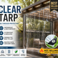 Shield Any Space Instantly! No-Dark Heavy Duty Clear Tarp