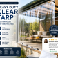Shield Any Space Instantly! No-Dark Heavy Duty Clear Tarp