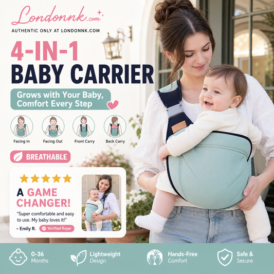 Carry Baby Hands-Free Instantly! Breathable Lightweight Baby Carrier