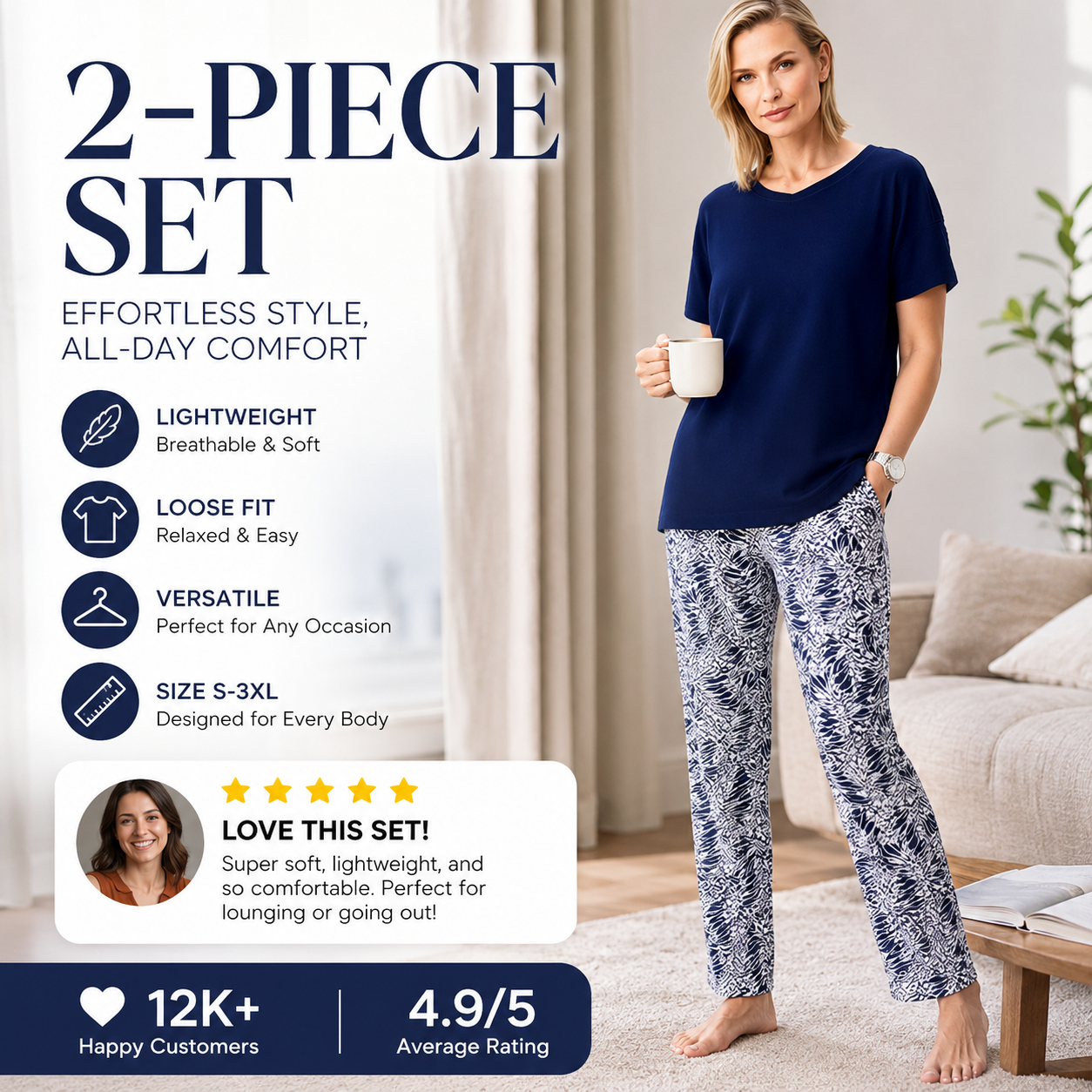 ⏳ Limited time 49% off! 🔥Casual two-piece for women