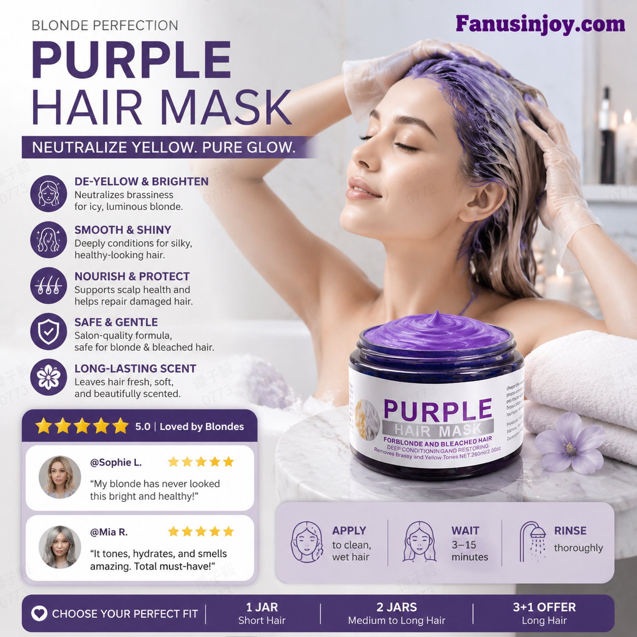 Purple Hair Mask – Tone Correcting & Deep Hydration