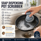 🥳HOT SALE🥳💞10K+ SOLD! Scrub Grease Instantly! No-Scratch Built-In Soap Dish Brush