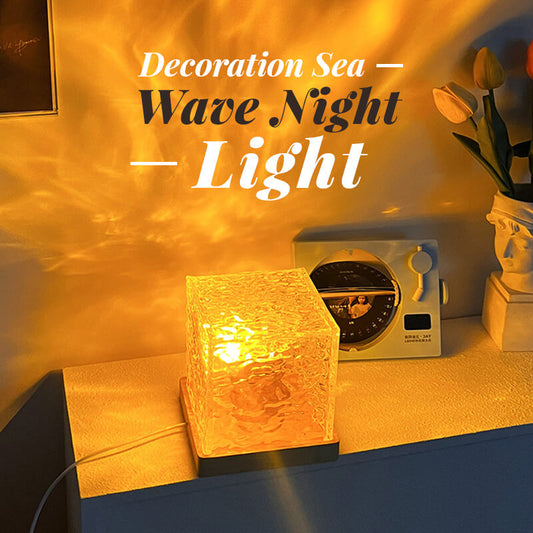Add Water Wave Ambience Instantly! USB Crystal Night Light