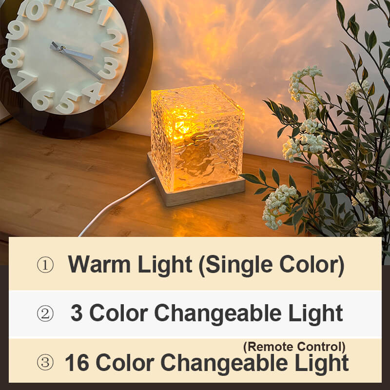 Add Water Wave Ambience Instantly! USB Crystal Night Light
