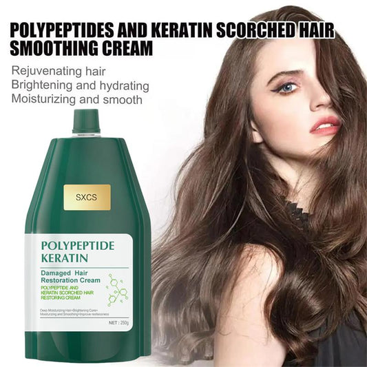 ⏳Limited-time 50% off⏰Polypeptide Keratin Hydrating Smoothing Hair Damage Repair Cream🥇