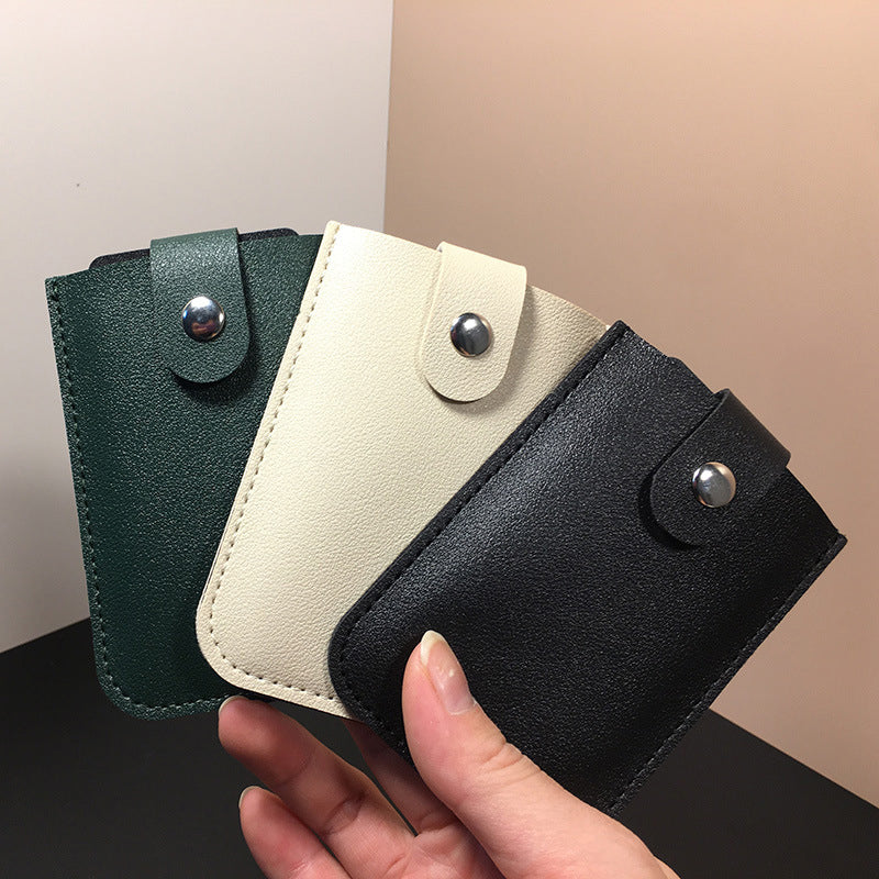 💥2026 Hot Sale🔥Multi-Card Holder – Holds 5 Cards + Cash, Snap Closure & Waterproof PU Leather💳✨