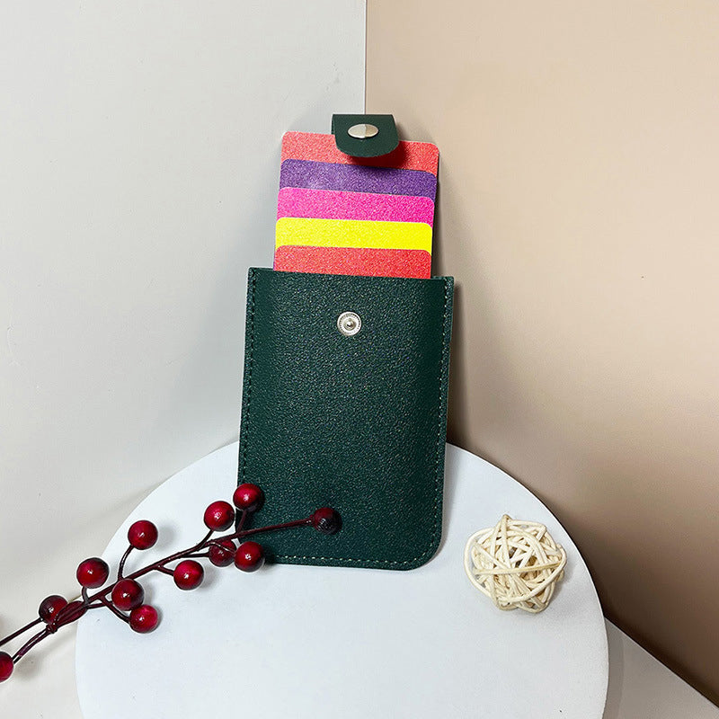 💥2026 Hot Sale🔥Multi-Card Holder – Holds 5 Cards + Cash, Snap Closure & Waterproof PU Leather💳✨