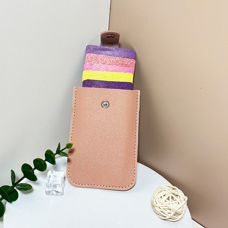 💥2026 Hot Sale🔥Multi-Card Holder – Holds 5 Cards + Cash, Snap Closure & Waterproof PU Leather💳✨