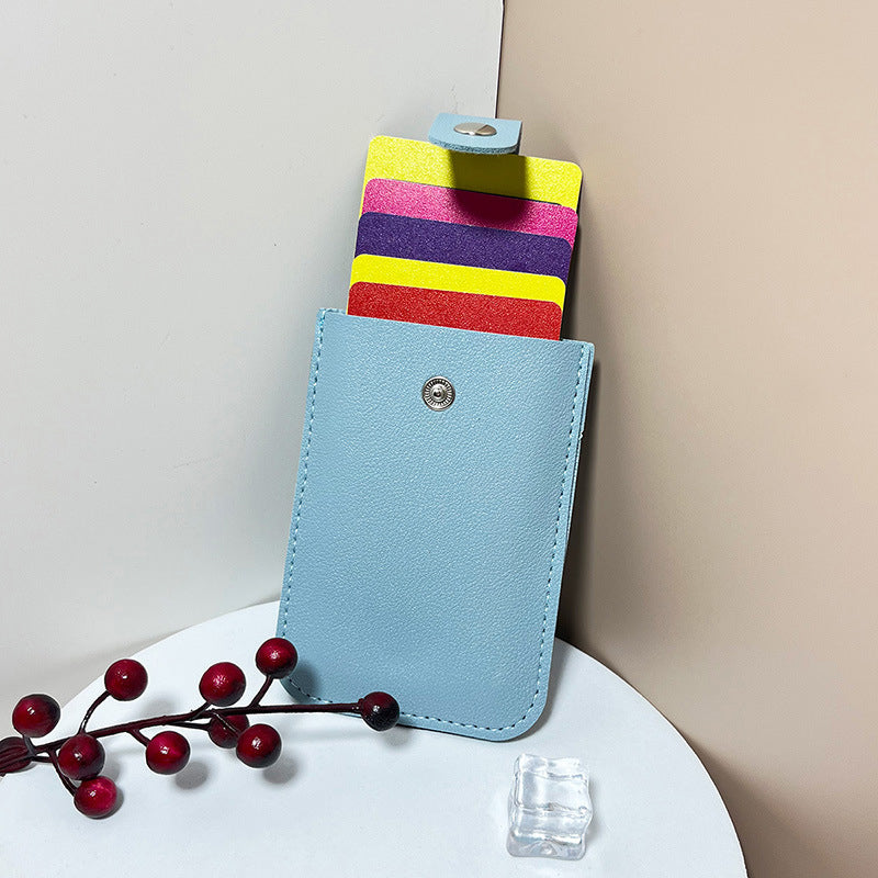 💥2026 Hot Sale🔥Multi-Card Holder – Holds 5 Cards + Cash, Snap Closure & Waterproof PU Leather💳✨