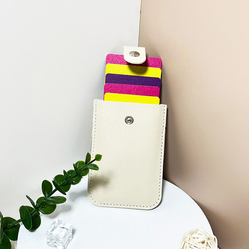 💥2026 Hot Sale🔥Multi-Card Holder – Holds 5 Cards + Cash, Snap Closure & Waterproof PU Leather💳✨