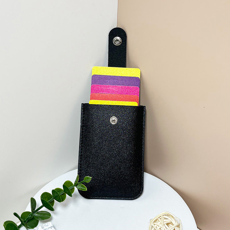 💥2026 Hot Sale🔥Multi-Card Holder – Holds 5 Cards + Cash, Snap Closure & Waterproof PU Leather💳✨