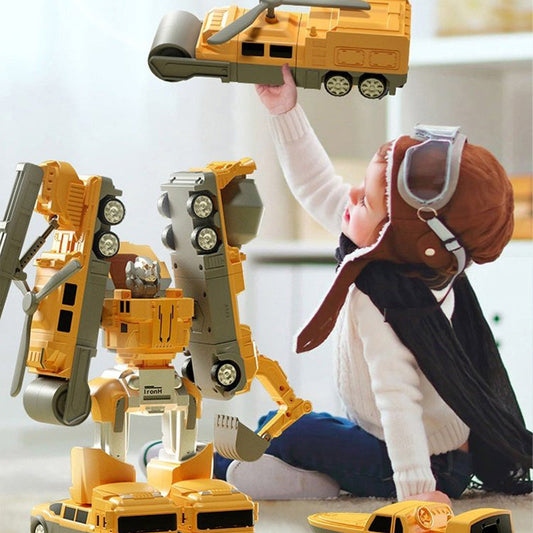 🎁Magnetic Transforming Engineering Car Assembly Toy💥