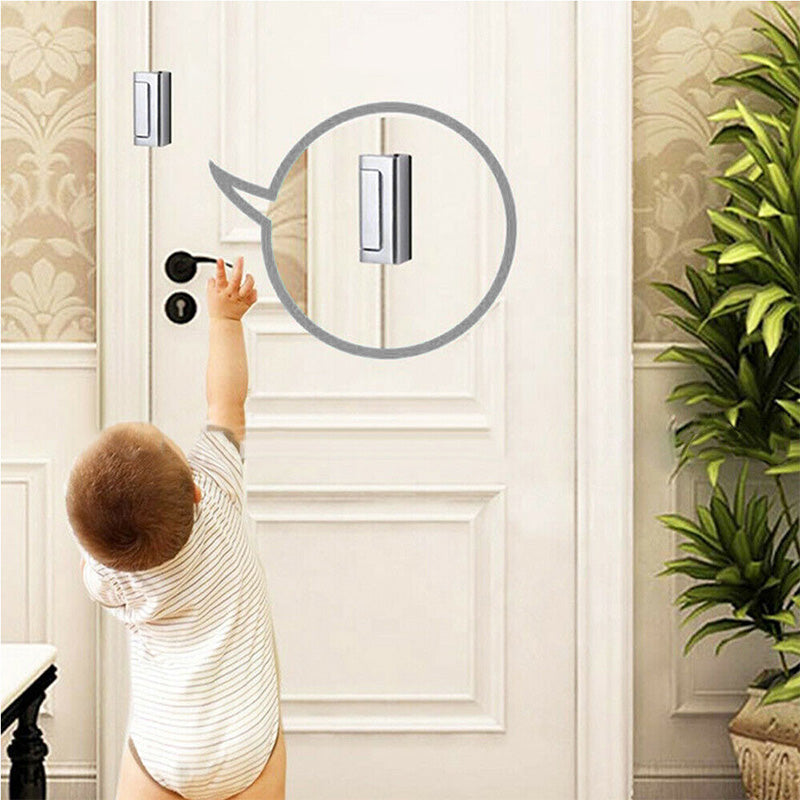 Add Extra Security Instantly! Aluminum Door Reinforcement Lock