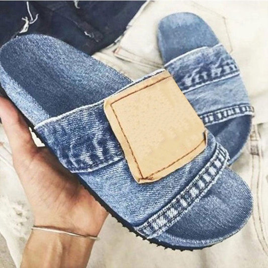 🎁2024 Summer Hot Sale🔥Women's Denim Slides