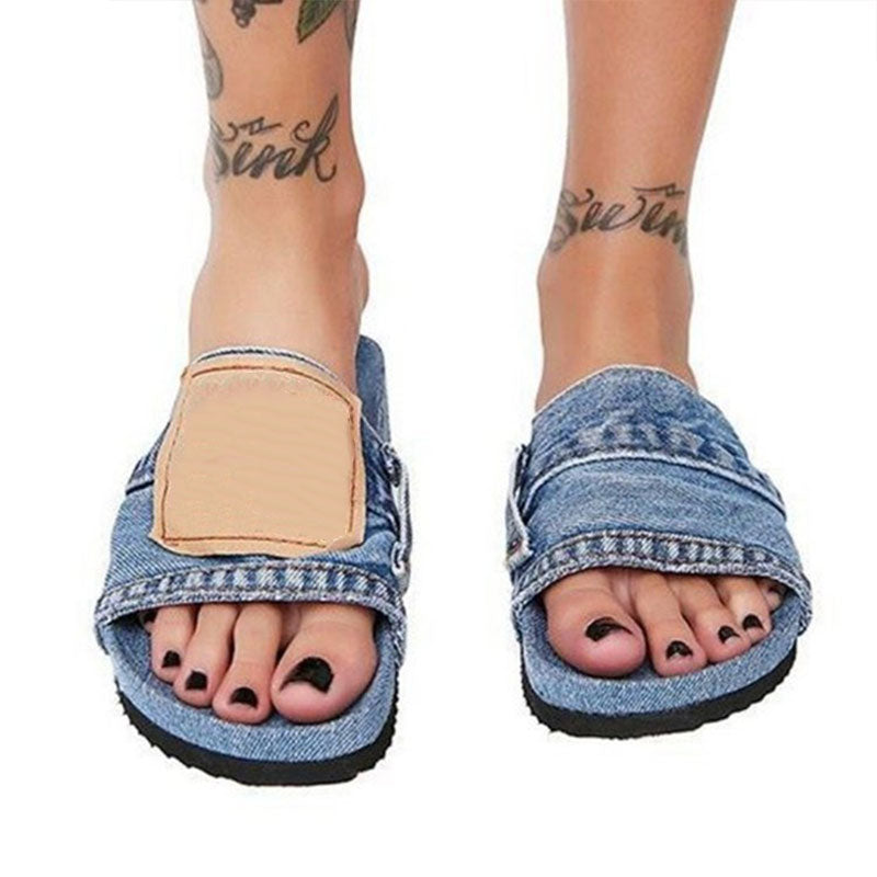 🎁2024 Summer Hot Sale🔥Women's Denim Slides