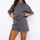 Women’s 2 Piece Outfits Oversized T-Shirt & Shorts