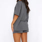 Women’s 2 Piece Outfits Oversized T-Shirt & Shorts