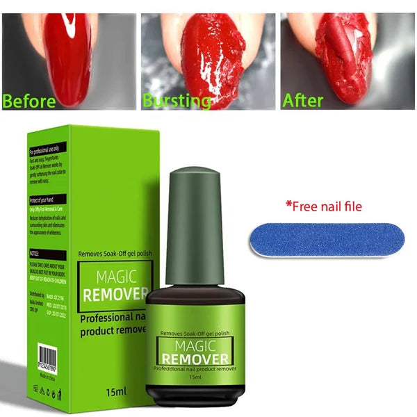 💅Upgraded Magic Nail Polish Remover – Fast‑Acting, Gentle, Travel‑Ready 🌿