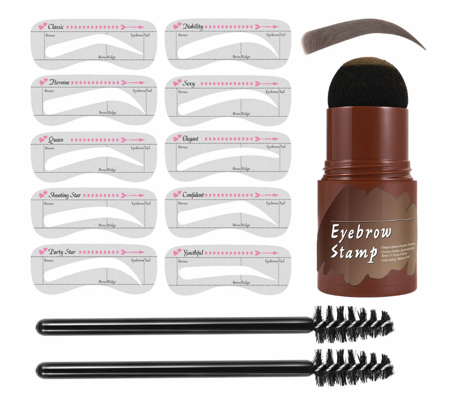 Shape Perfect Brows Instantly! Waterproof Eyebrow Stamp & Stencil Kit