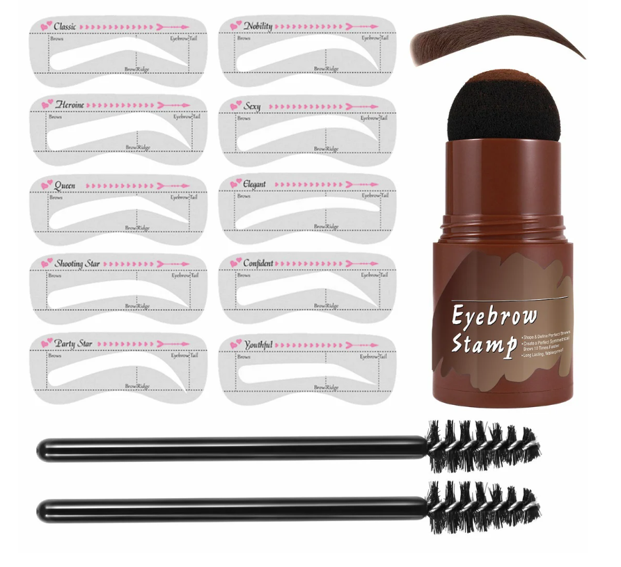 Shape Perfect Brows Instantly! Waterproof Eyebrow Stamp & Stencil Kit