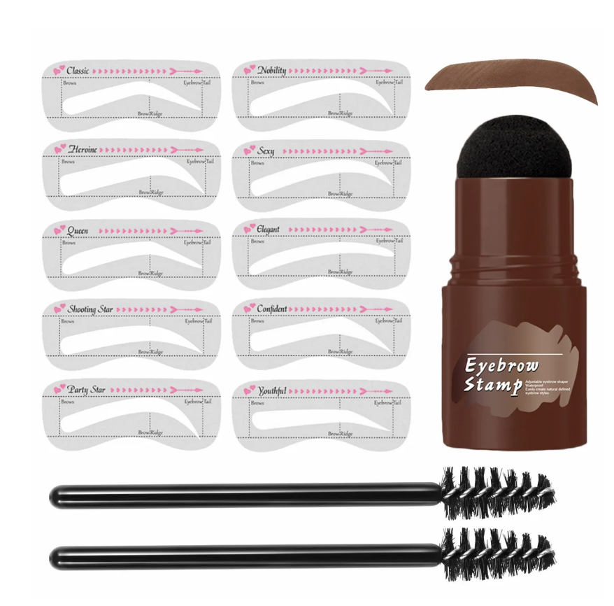 Shape Perfect Brows Instantly! Waterproof Eyebrow Stamp & Stencil Kit