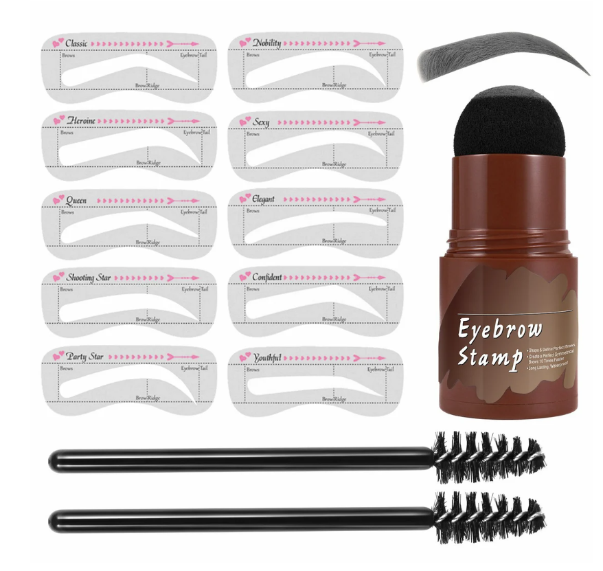 Shape Perfect Brows Instantly! Waterproof Eyebrow Stamp & Stencil Kit
