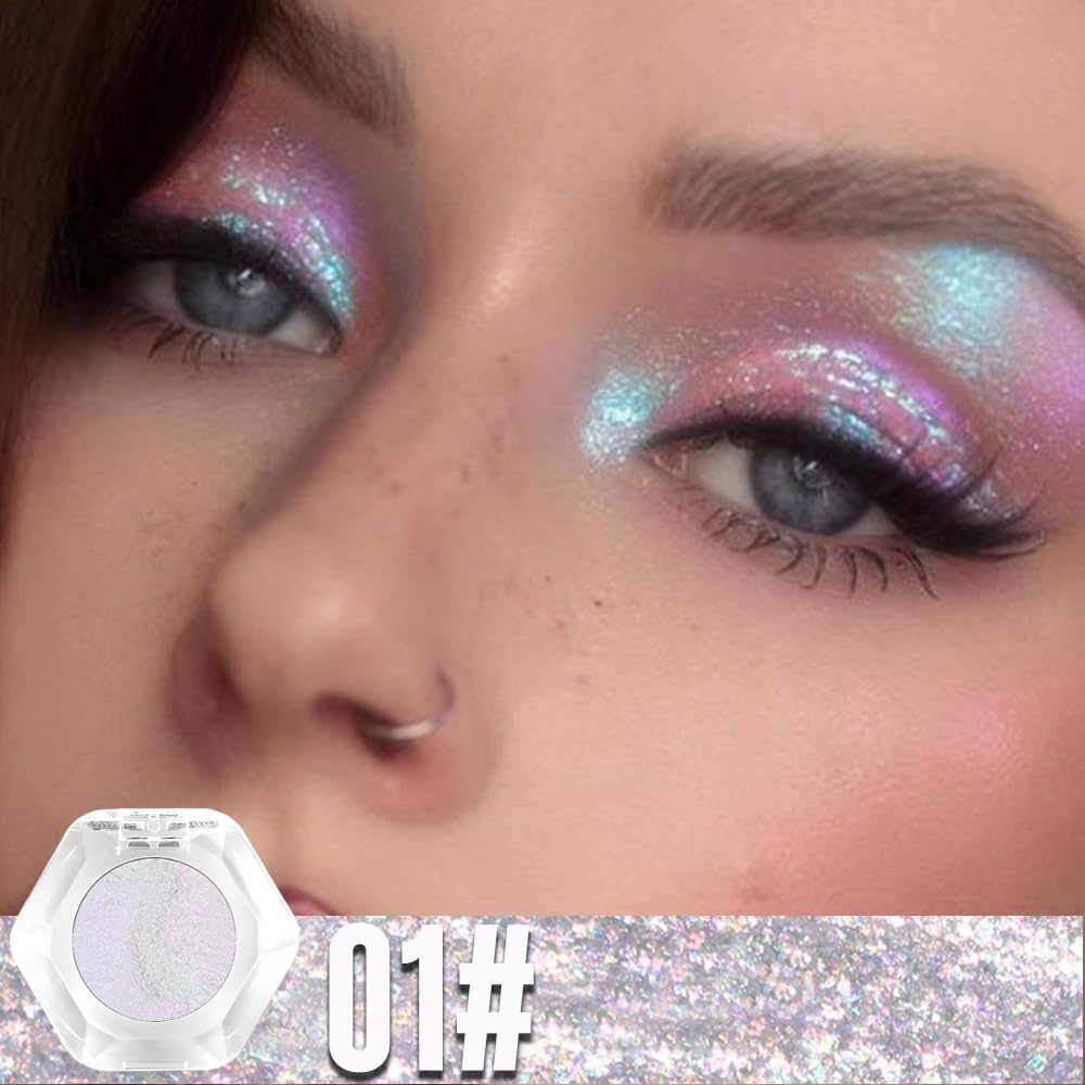 🎁✨Buy 1 get 1 free🔥Double chrome eye shadow