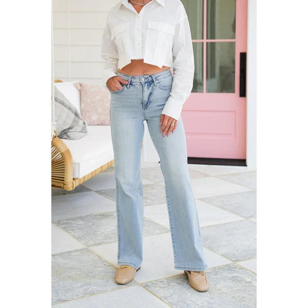 👖💥Hot Sales - 49% OFF💥Vintage Wash Plus-Size Jeans — Stretchy & Straight Leg Fit