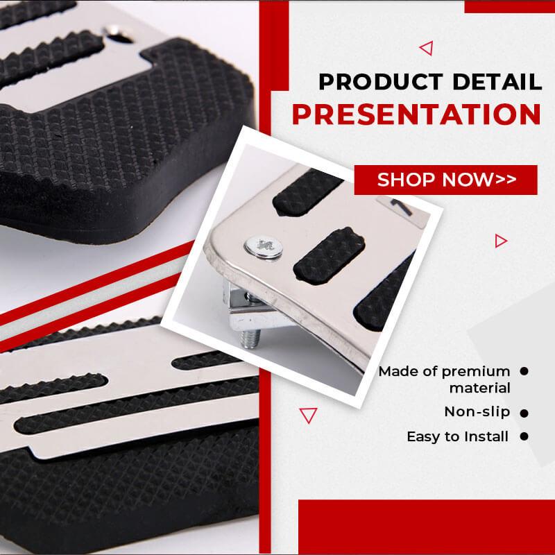 Grip Any Pedal Instantly! No-Slip No-Drill Car Foot Pedals